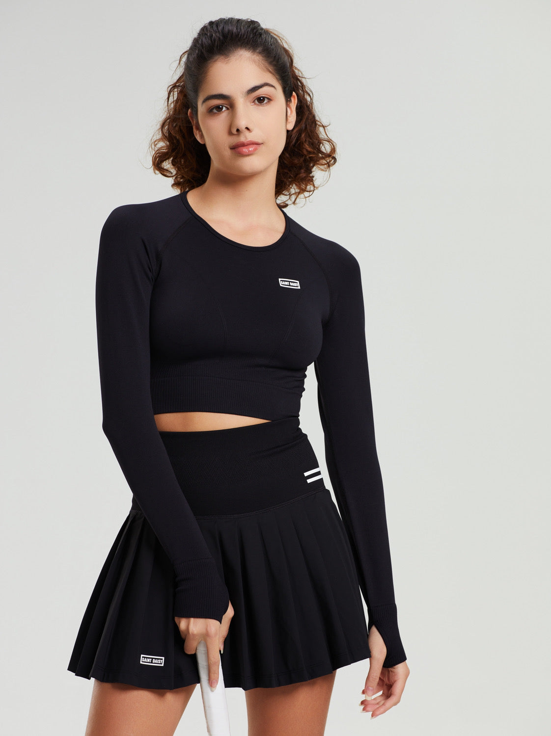 All Black Tennis Suit