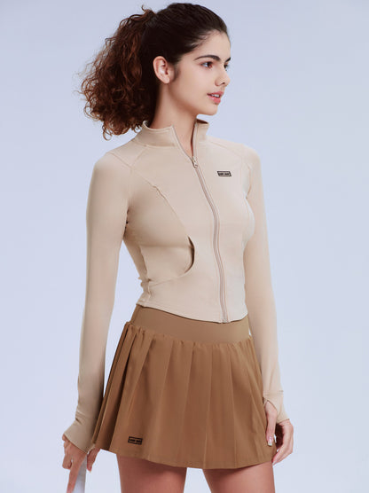 Pleated Skirt Tennis Sport Suit