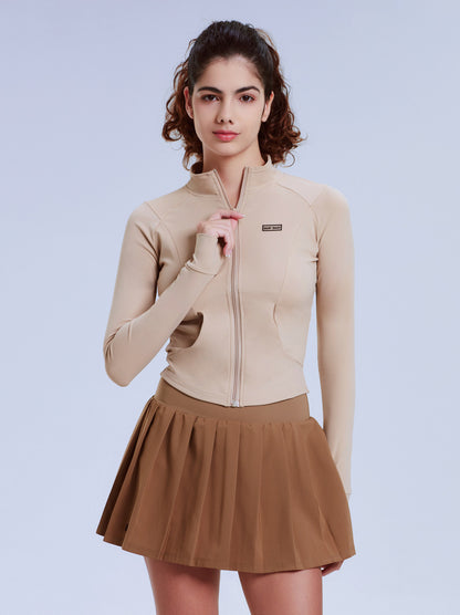 Pleated Skirt Tennis Sport Suit