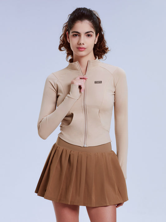 Pleated Skirt Tennis Sport Suit